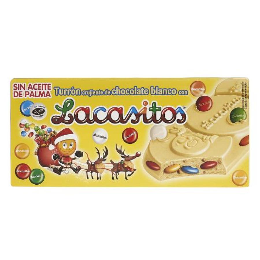 TURRON PRALINE CHOCOLATE BLANCO LACASITOS PTLLA 215 GR