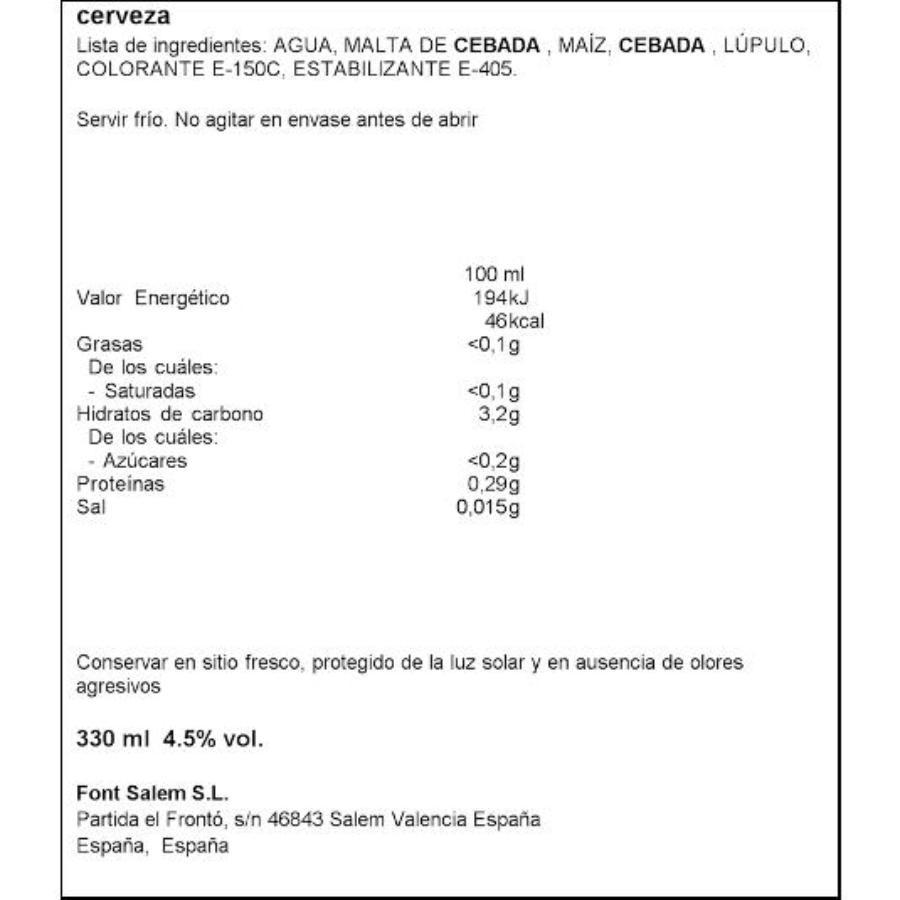 CERVEZA 4,5º KOPERWIEK LATA 33 CL