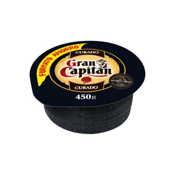 QUESO CURADO GRAN CAPITAN PIEZA 450 GR