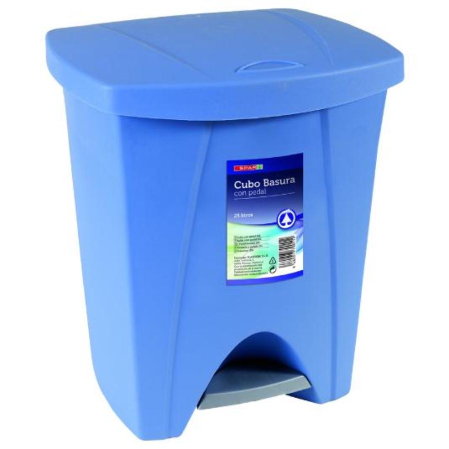 CUBO BASURA CON PEDAL 25L UNIDAD 1 UD