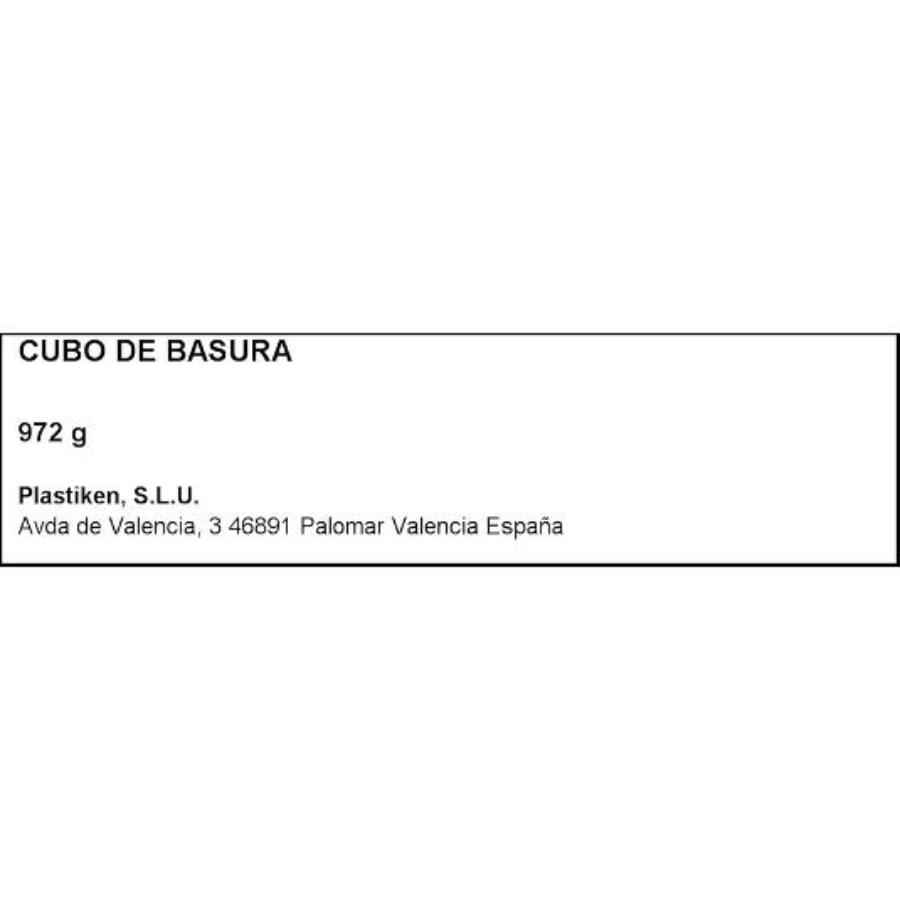 CUBO BASURA CON PEDAL 25L UNIDAD 1 UD