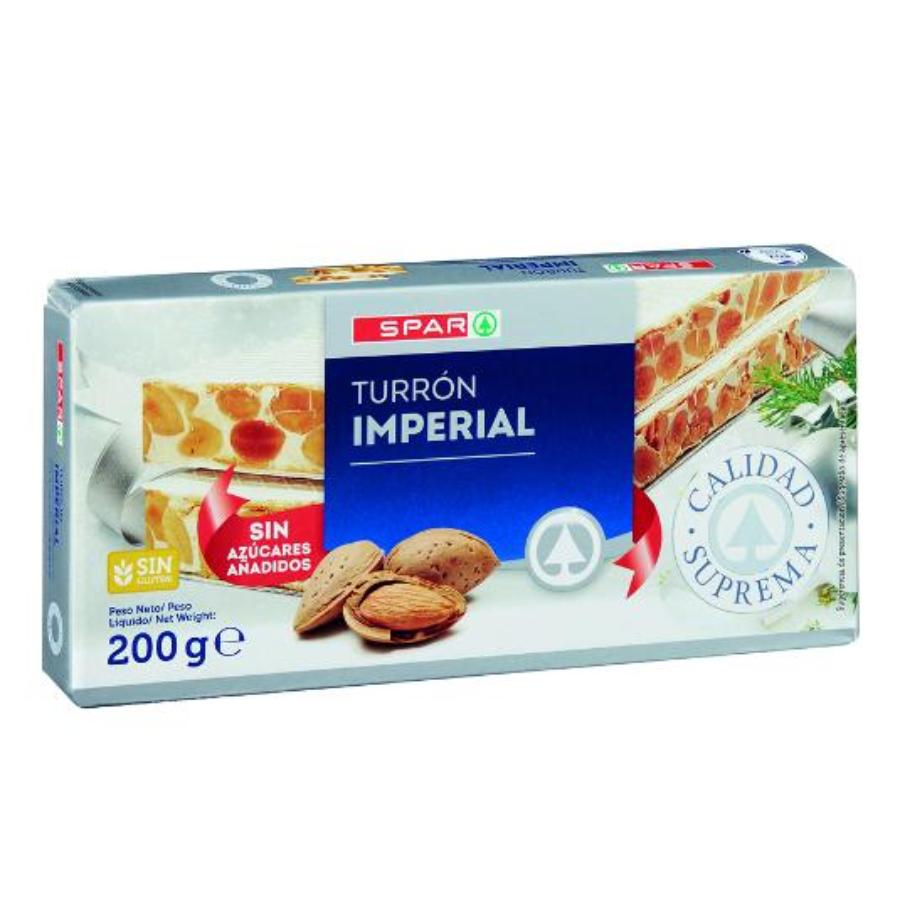 TURRON DURO SIN AZUCAR SUPREMA SPAR PTLLA 200 GR