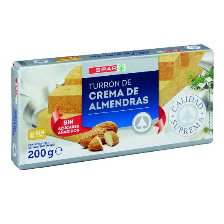 TURRON BLANDO SIN AZUCAR SPAR PTLLA 200 GR