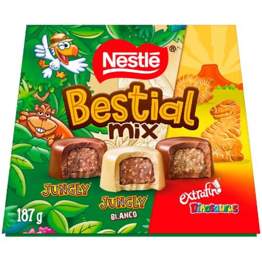 BOMBON BESTIAL MIX JUNGLY NESTLE CAJA 187 GR