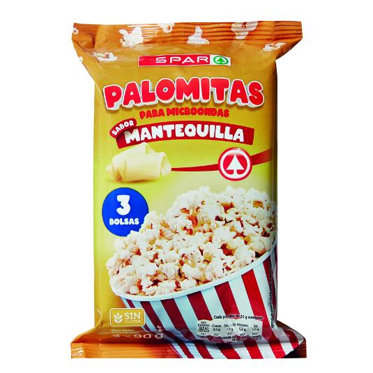 PALOMITAS MANTEQUILLA MICRO X3 SPAR PACK 270 GR