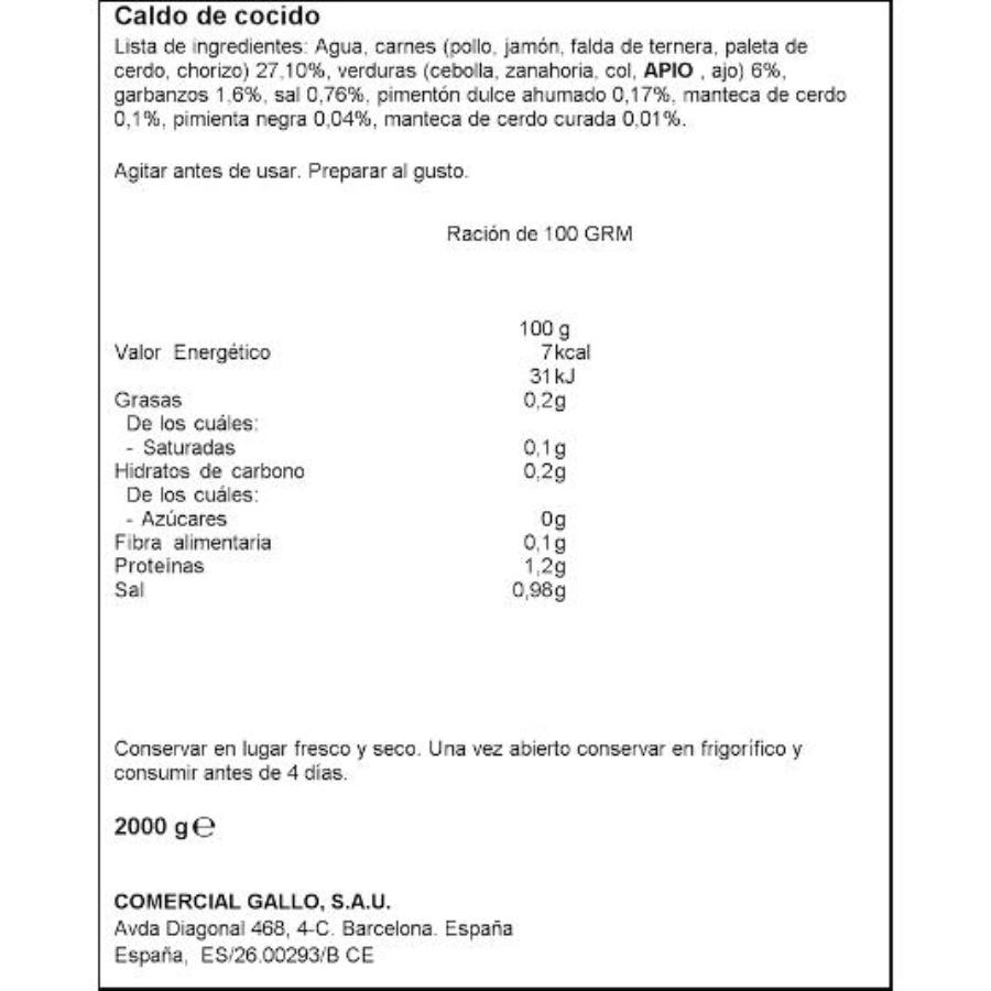 CALDO COCIDO GALLO BRIK 1 LT