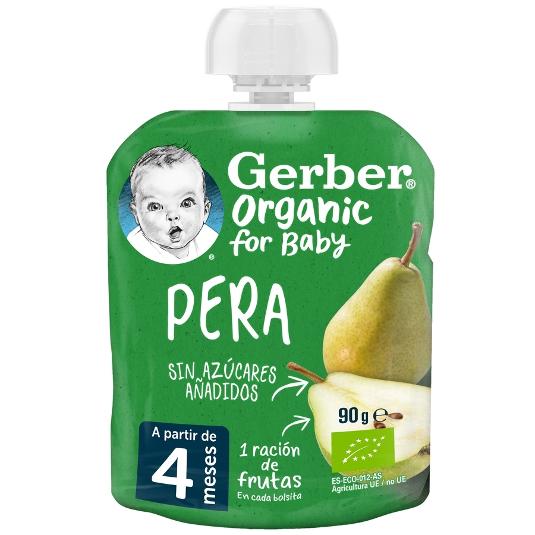 PURE PERA ORGANIC POUCHE GERBER BOLSA 90 GR