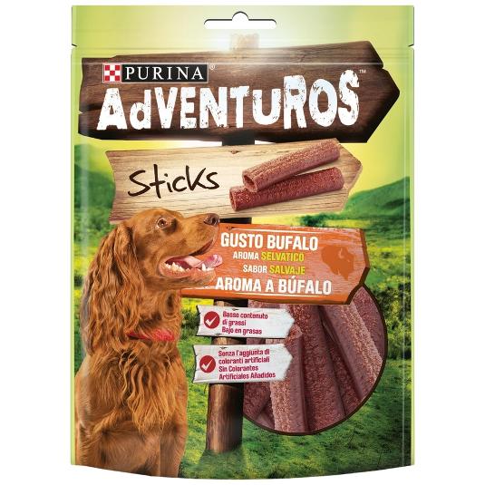 SNACK PERRO STICK BUFALO SALV. ADVENTUROS BOLSA 120 GR