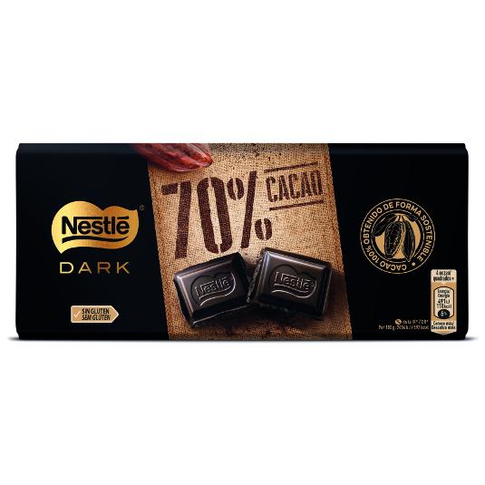 CHOCOLATE NEGRO 70% NESTLE PTLLA 120 GR