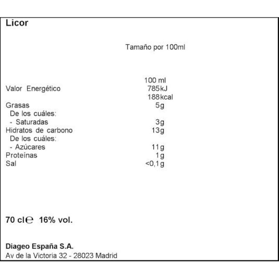 CREMA DE WHISKY LIGHT 16,1º BAILEYS BTLLA 70 CL