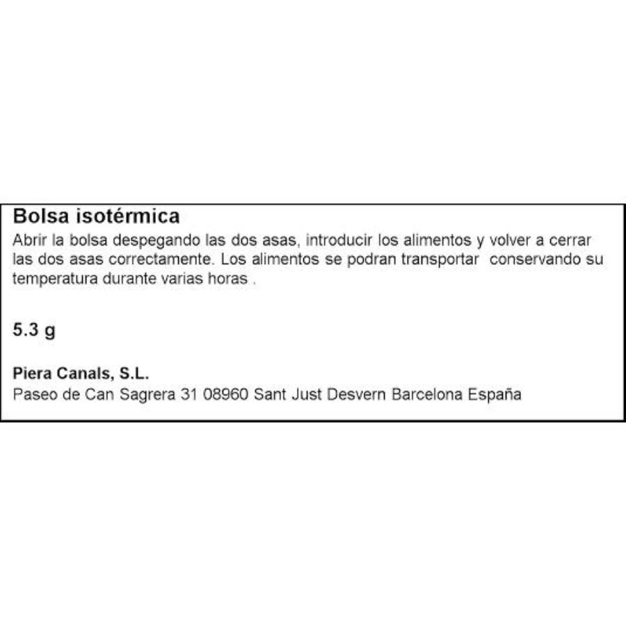 BOLSA ISOTERMICA 23 LT. SPAR UNIDAD