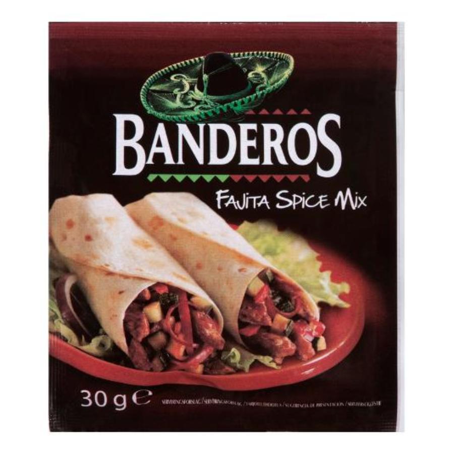 SAZONADOR FAJITAS BANDEROS SOBRE 30 GR