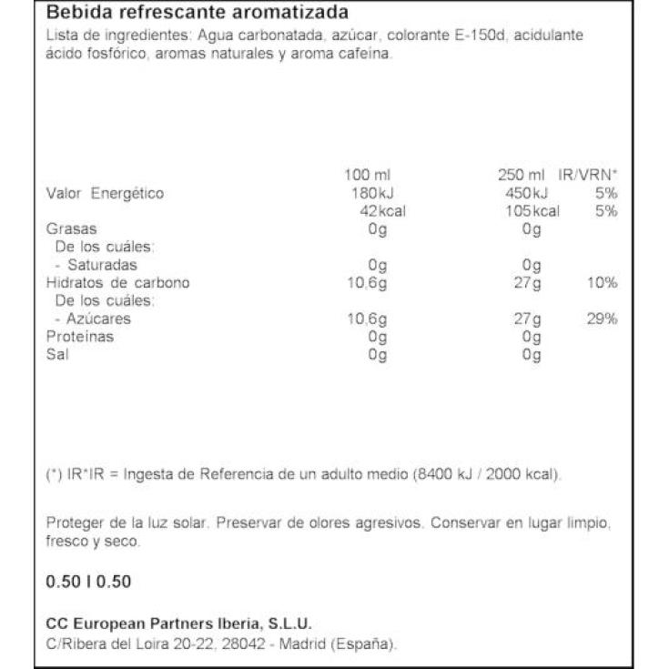 COCA COLA COCA COLA BTLLA 500 ML