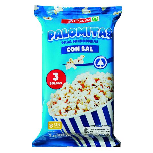 PALOMITAS MAIZ MICRO SAL 3X90 SPAR PACK 270 GR