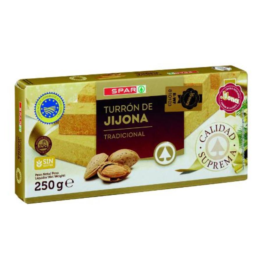 TURRON BLANDO DE JIJONA SUPREMA SPAR PTLLA 250 GR