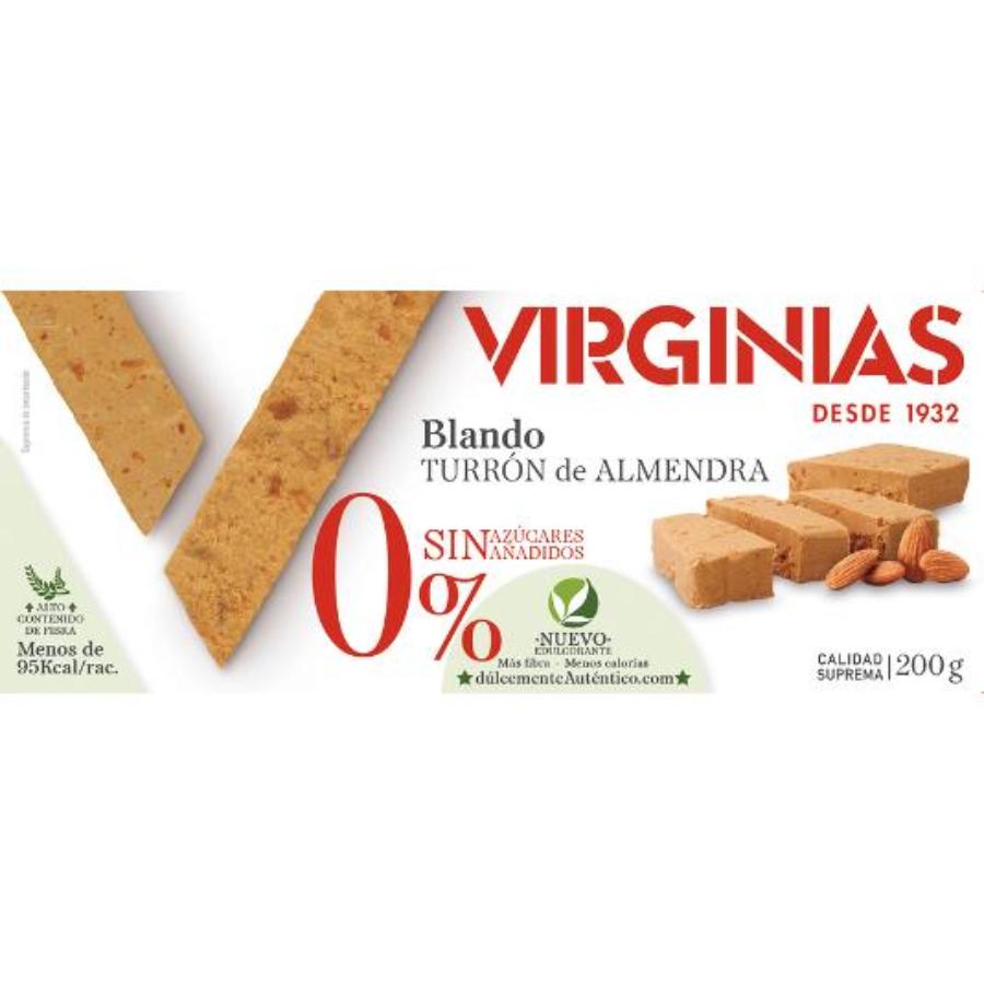 TURRON BLANDO S/AZUCAR VIRGINIAS PTLLA 200 GR