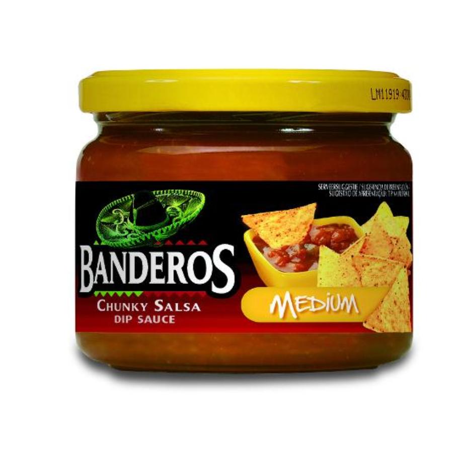 SALSA MEJICANA MEDIUM BANDEROS FRASCO 300 GR