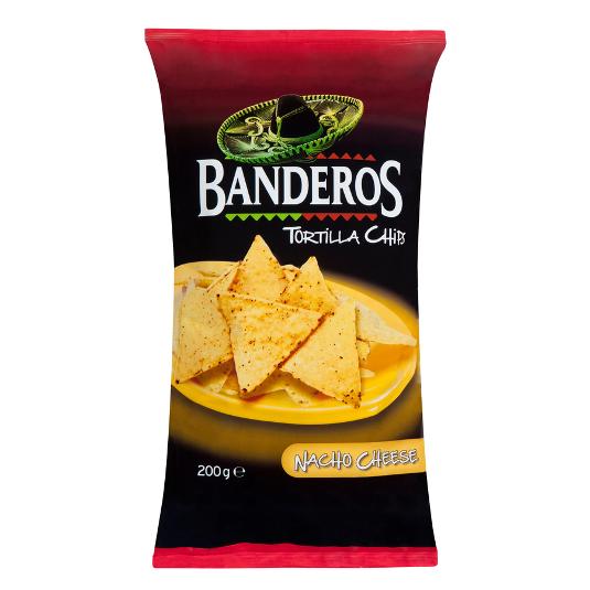 TORTILLA CHIPS CHEESE BANDEROS BOLSA 200 GR