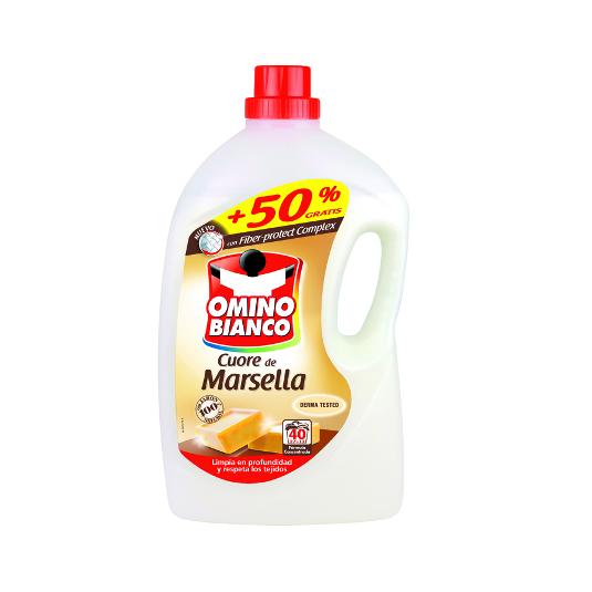 DETERGE.LIQUIDO MARSELLA 45 LA OMINO BIANCO BTLLA 45 LA