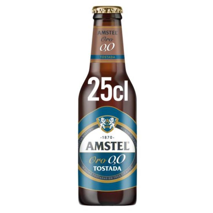 CERVEZA ORO 0 0º BTLLA 25 CL AMSTEL BTLLA 25 CL