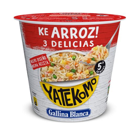 ARROZ 3 DELICIAS YATEKOMO G.BLANCA BOTE 95 GR