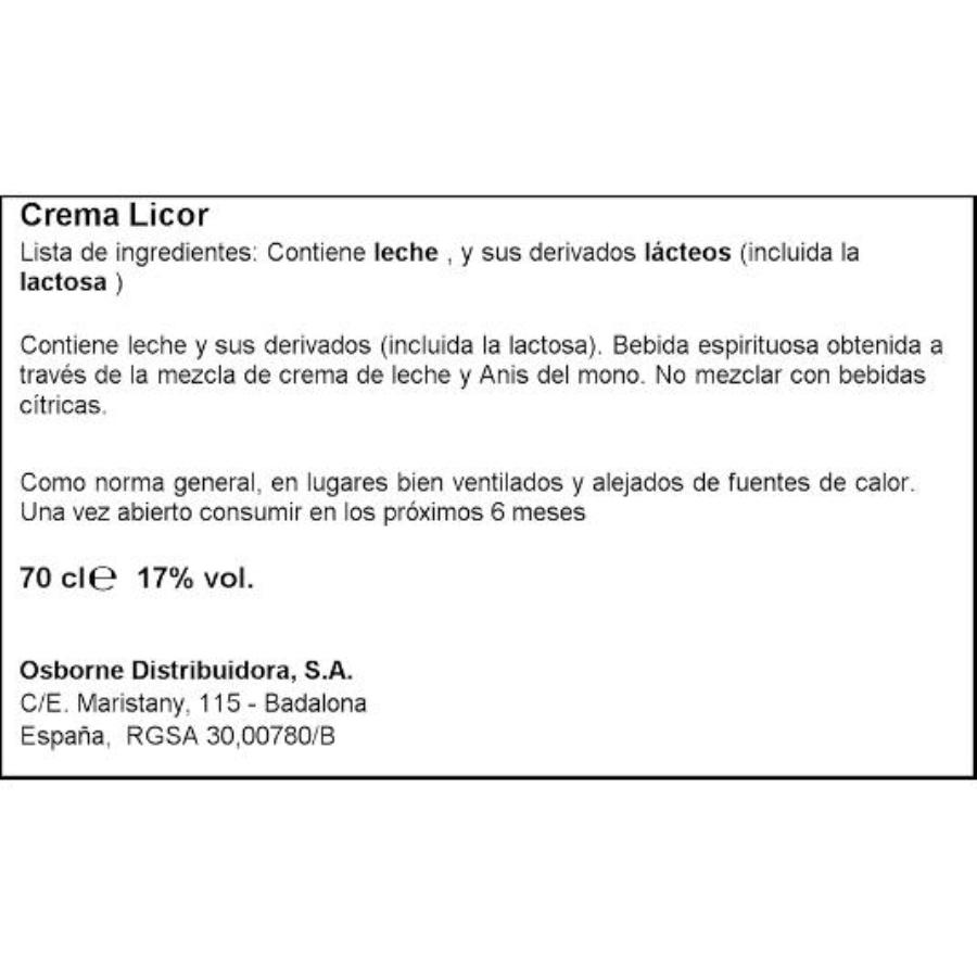 LICOR CREMA DE ANIS 17º DEL MONO BTLLA 70 ML