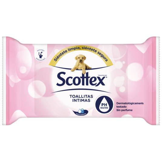 TOALLITAS ÍNTIMAS SCOTTEX® 25 SERVICIOS