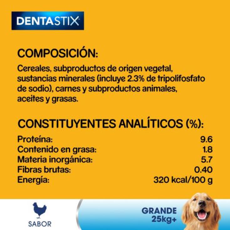 SNACK PERRO DENTASTIX R.GRANDES PEDIGREE BOLSA 270