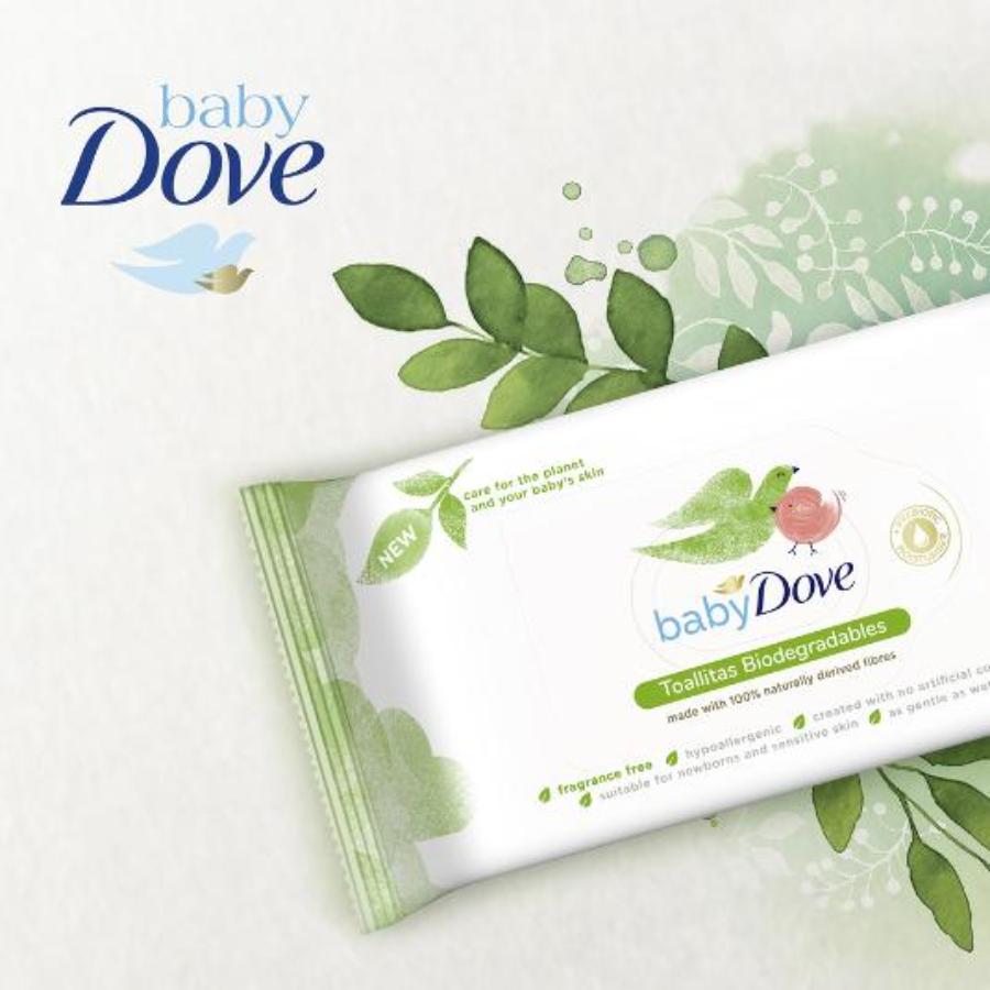 BABY TOALLITAS INFANTILES BIOD. DOVE PQTE 75 UD