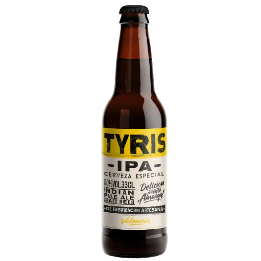 CERVEZA IPA 6,2º TYRIS BTLLA 33 CL