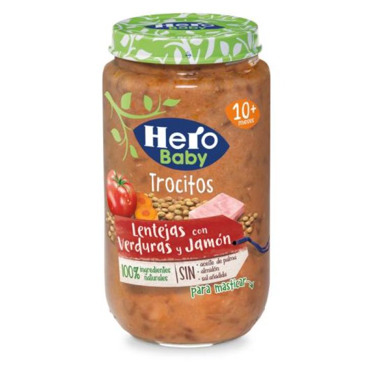 BABY TROCITOS LENTEJAS VER.JAM. HERO FRASCO 235 GR