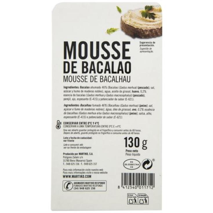 MOUSSE DE BACALAO MARTIKO UNIDAD 130 GR