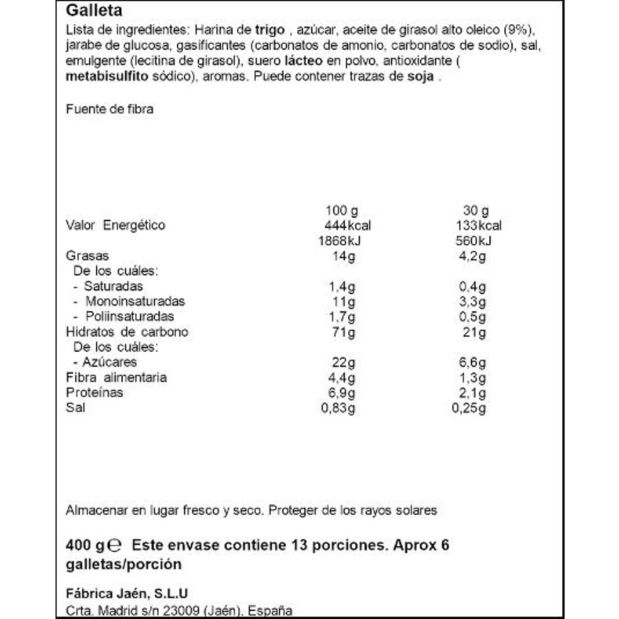 GALLETA PETIT DORE 133X3 FAMILY BISC. CAJA 400 GR