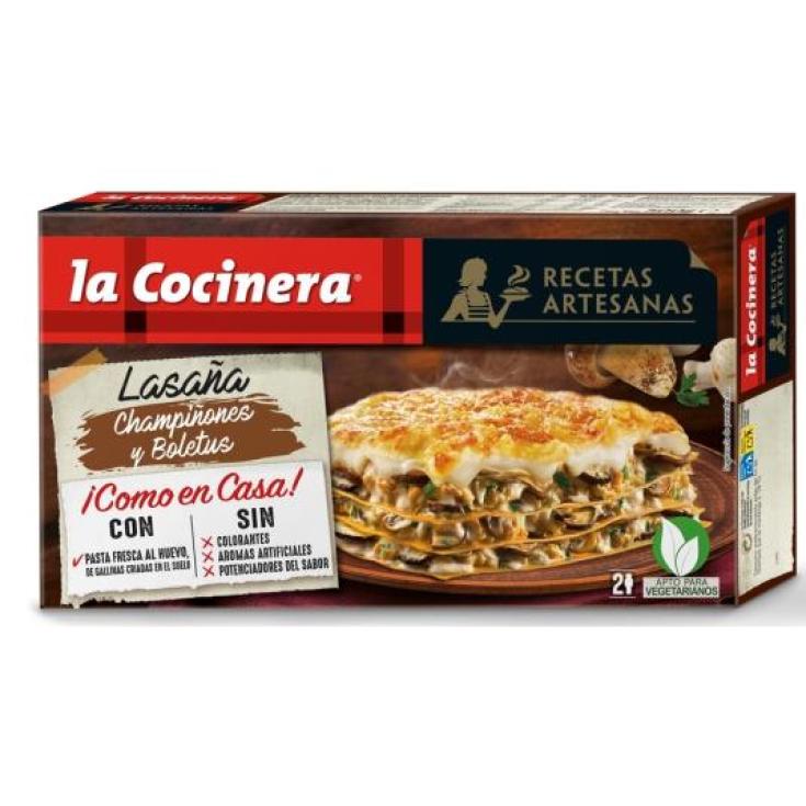 LASAÑA CHAMPIÑON Y BOLETUS LA COCINERA PACL 500 GR