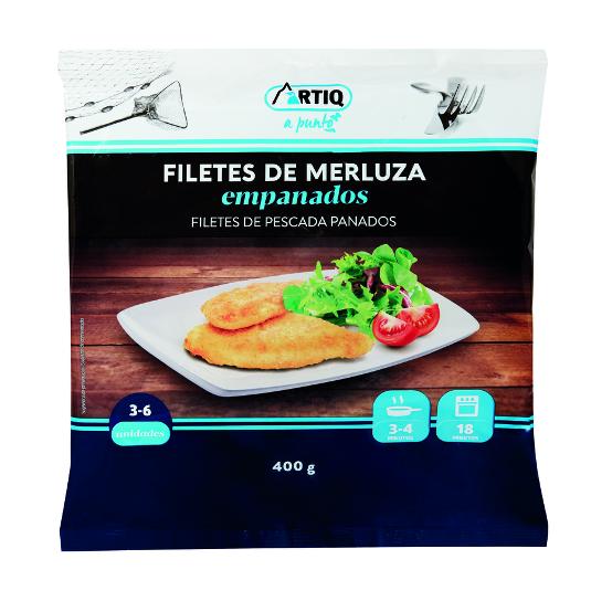 FILETE MERLUZA EMPANADO ARTIQ BOLSA 400 GR