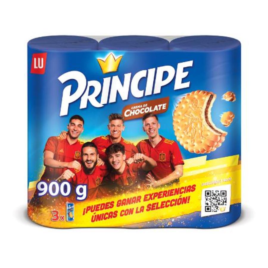 GALLETAS RELL.CHOC.PACK 3X300 G PRINCIPE PACK 900 GR