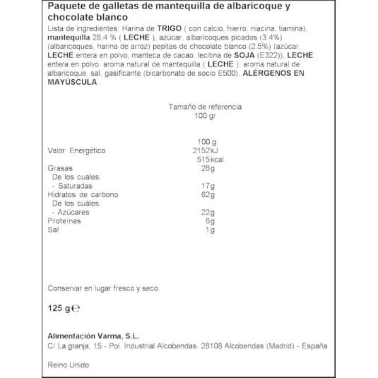 GALLETAS COOKIES WHITE ALBARICO CAMPBELLS PQTE 125