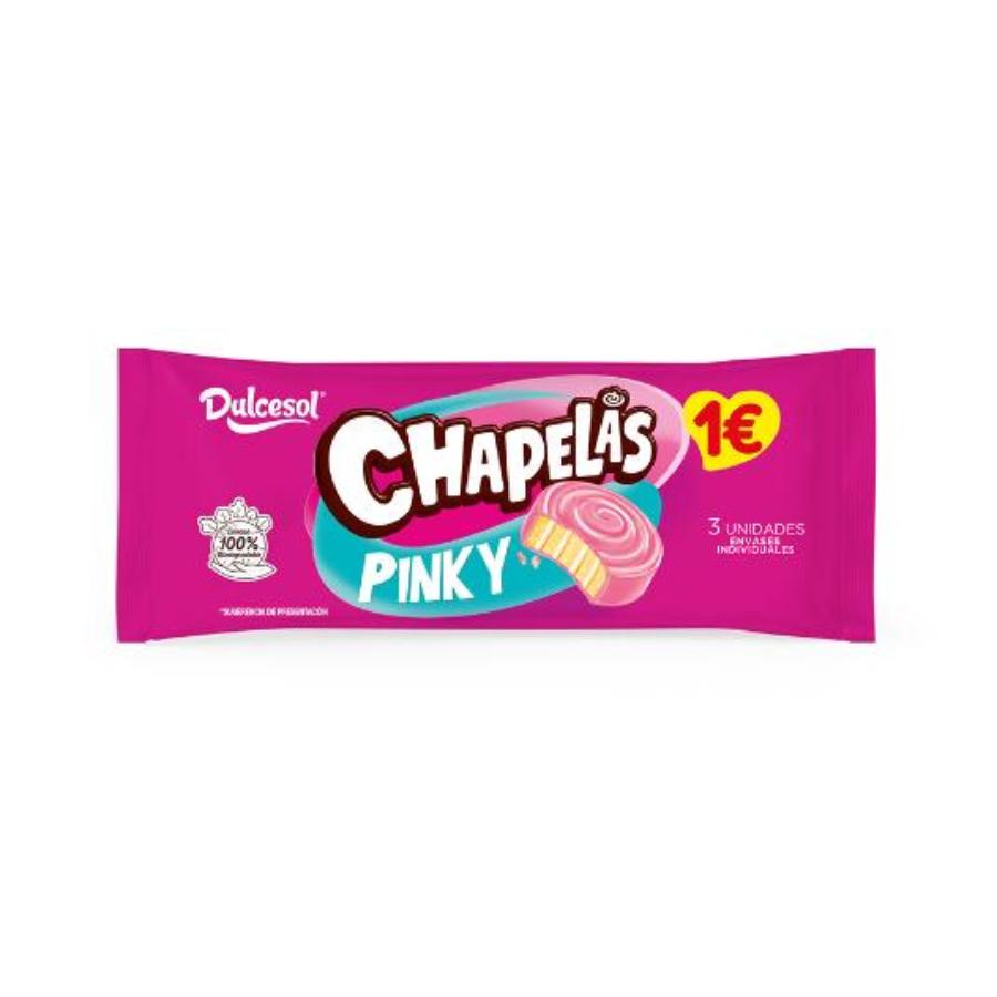 CHAPELAS PINKY 3 UDS DULCESOL PQTE 135 GR