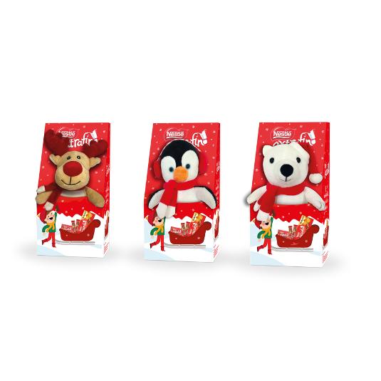 CHOCOLATE LECHE PELUCHE NAVIDAD NESTLE CAJA 140 GR