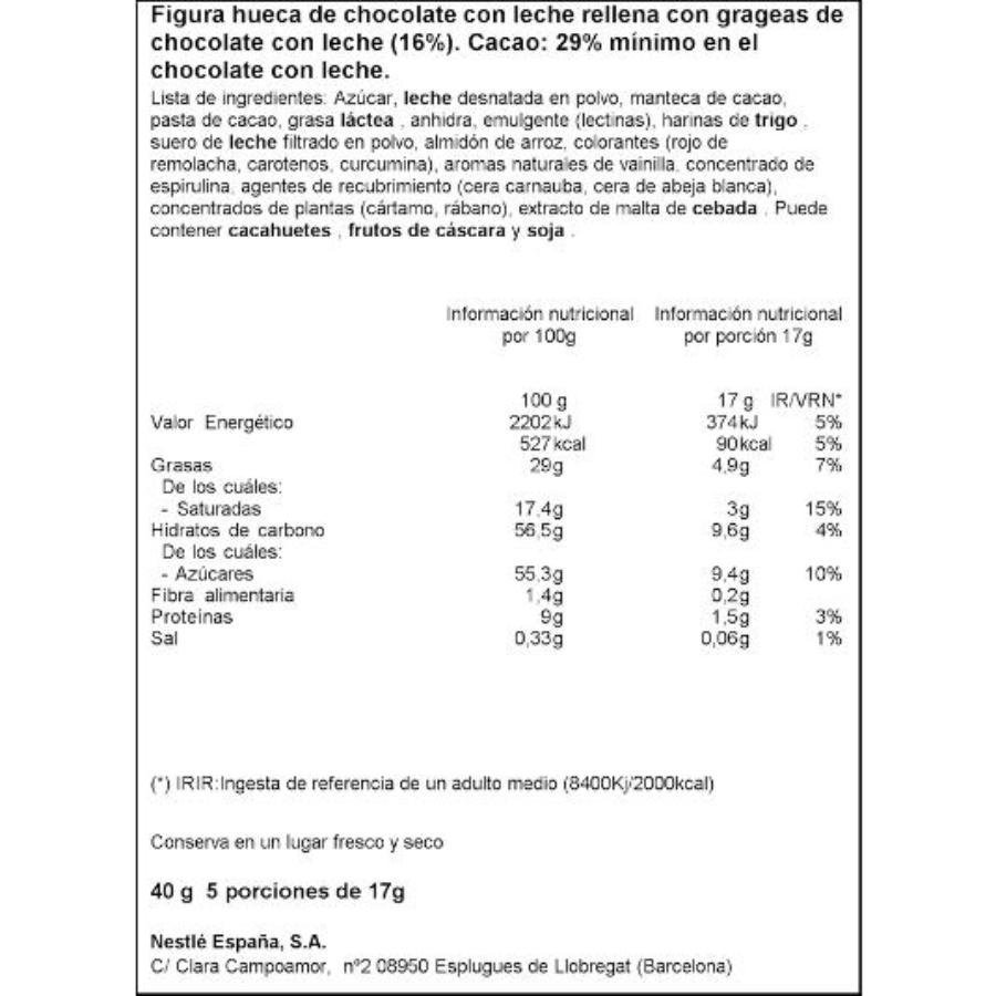 FIG.CHOCOLATE EXT.REYES MAGOS NESTLE UNIDAD 40 GR