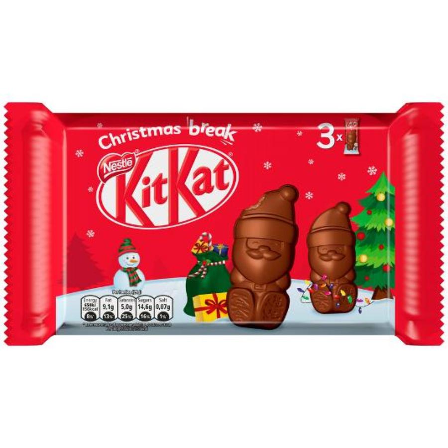 KIT KAT PAPA NOEL 3X29 GR. NESTLE CAJA 87 GR