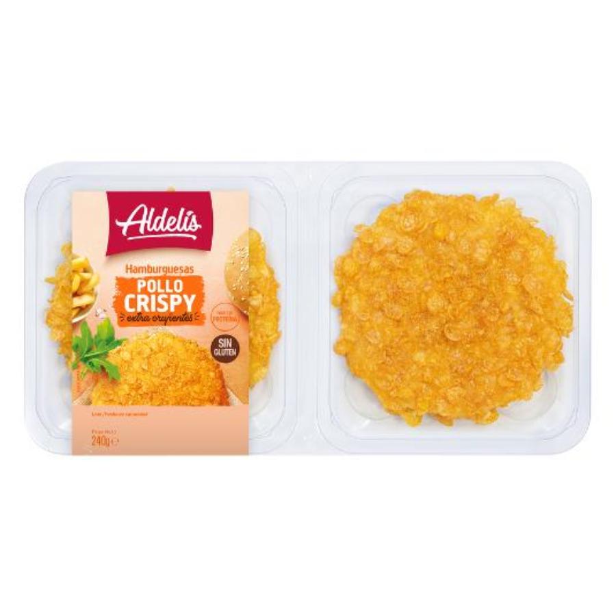 HAMBURGUESA POLLO CRISPY ALDELIS BDJA 240 GR